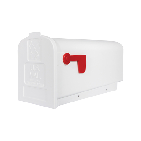 Solar Group Mailbox Poly Wht #1Size PL10W0201